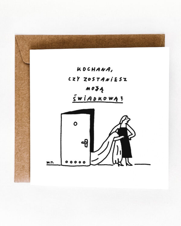 Kartka dla świadkowej