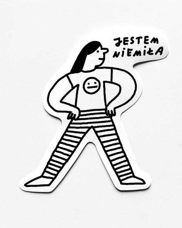 Wlepka Jestem niemiła