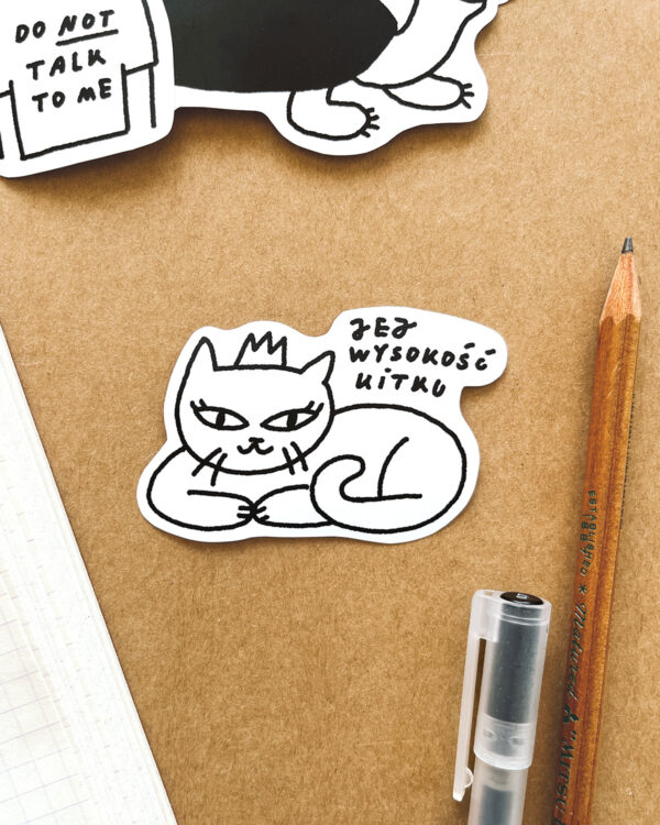 Wlepka Jej wysokość kitku