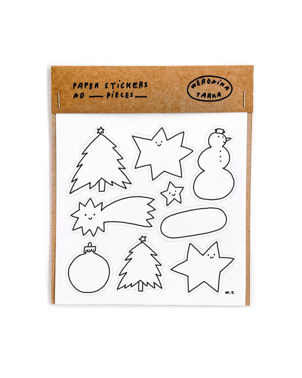 Naklejki na świąteczne prezenty