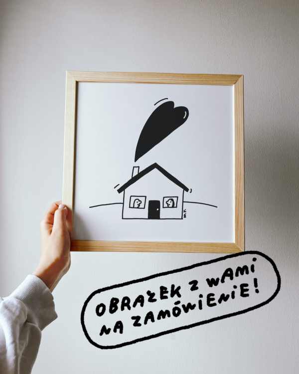 Personalizowana ilustracja DOMEK