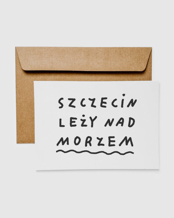 Pocztówka Szczecin leży nad morzem