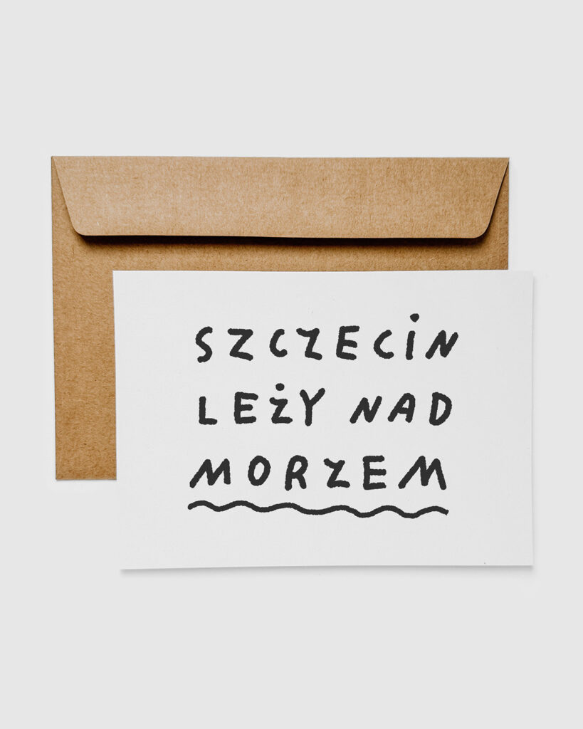Pocztówka Szczecin leży nad morzem