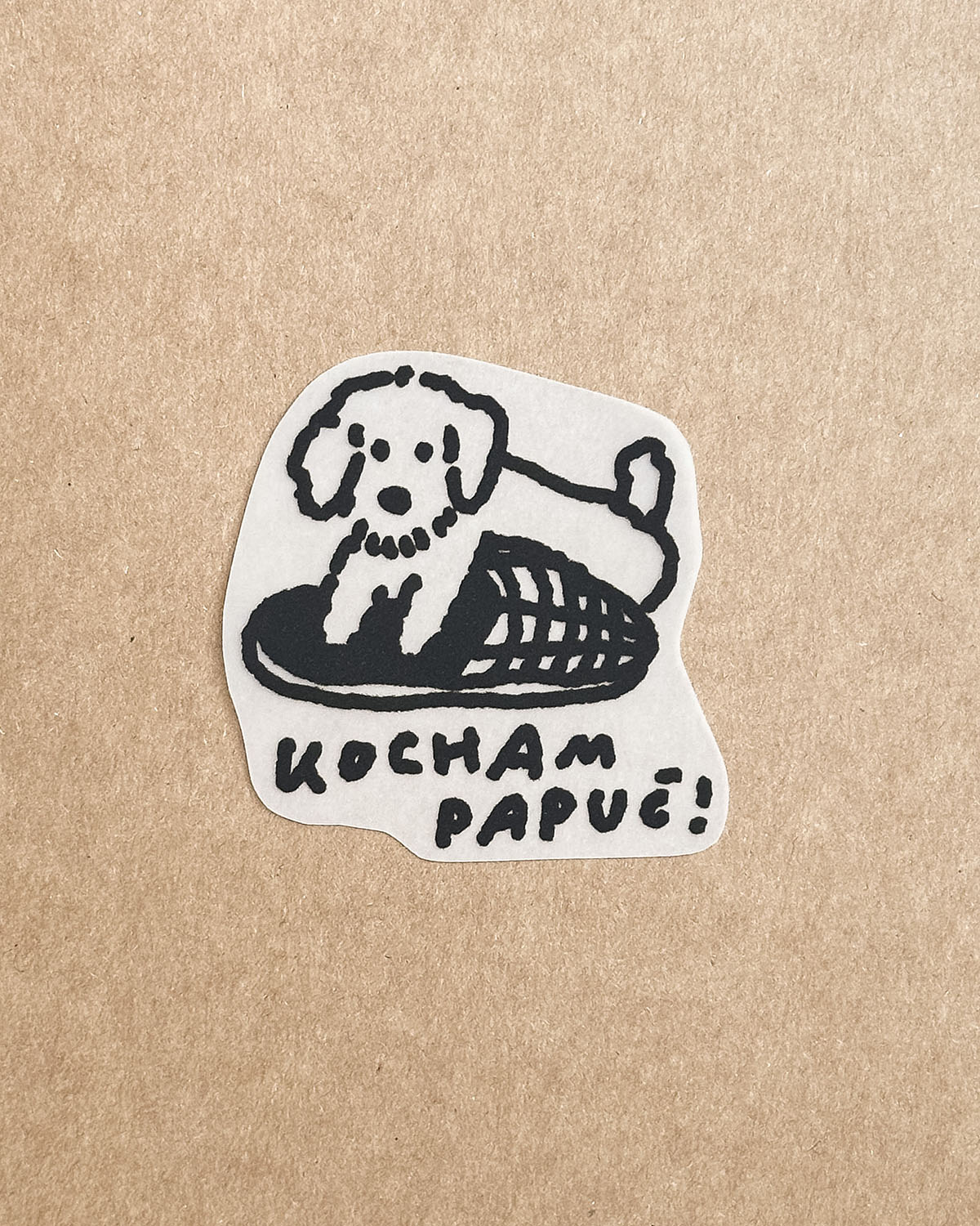 Naprasowanka Kocham papuć