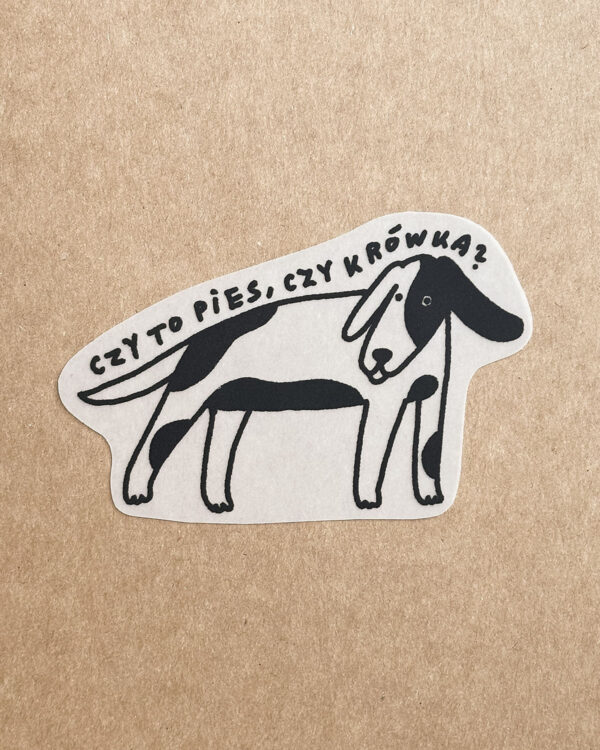 Naprasowanka Pies czy krówka